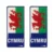 Cymru Side Wales Flag Number Plate Side Badges