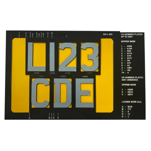 4D 3D Plate Registration Number Jig Spacing Kit for 284mm x 203mm 4 x 4 Plates