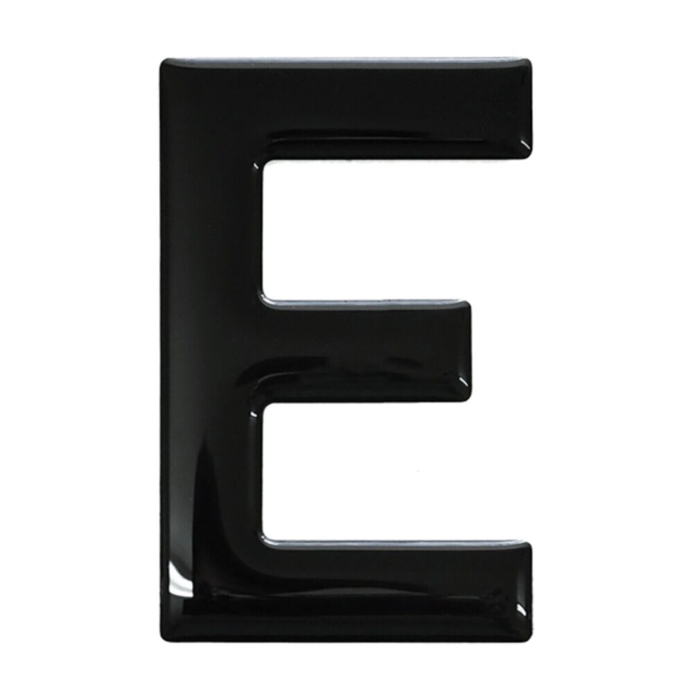 3D GEL Number Plate Letters