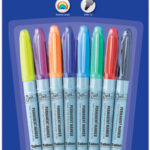 Just Stationery 8 Permanent Markers Assorted