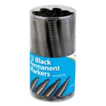 Black Permanent Markers Tiger Large Chisel Tip  (Pack of 12)